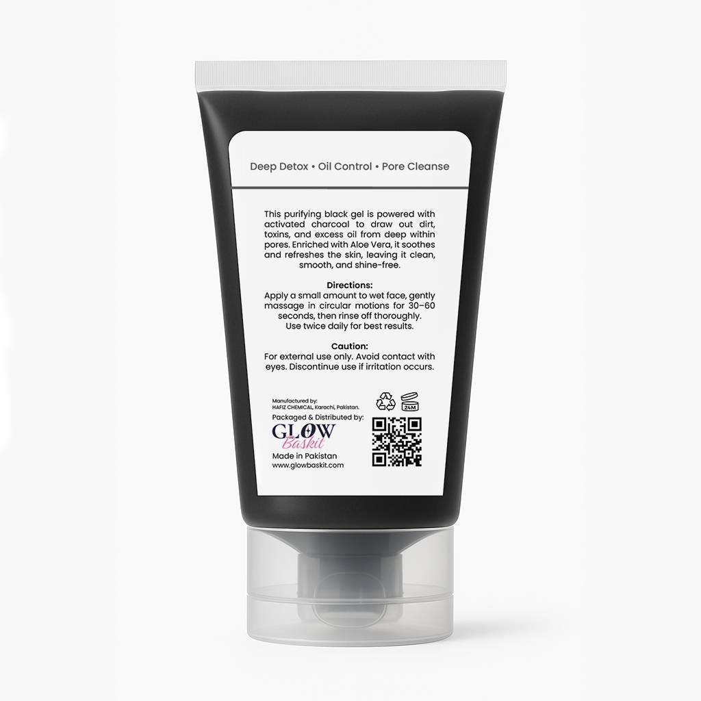 Glow Skincare Charcoal Face Wash - Image 2